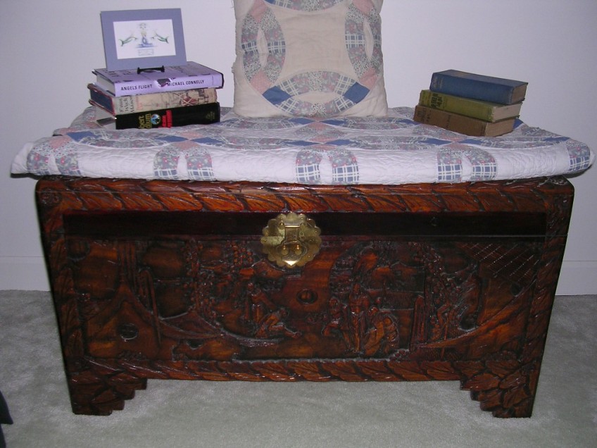 Old Chinese Carved Chest for Sam's "Stairs"