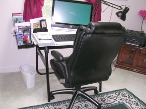 Nice new chair and crummy old drawing table