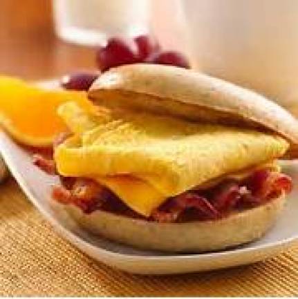 Bacon, Egg and Cheese sandwich